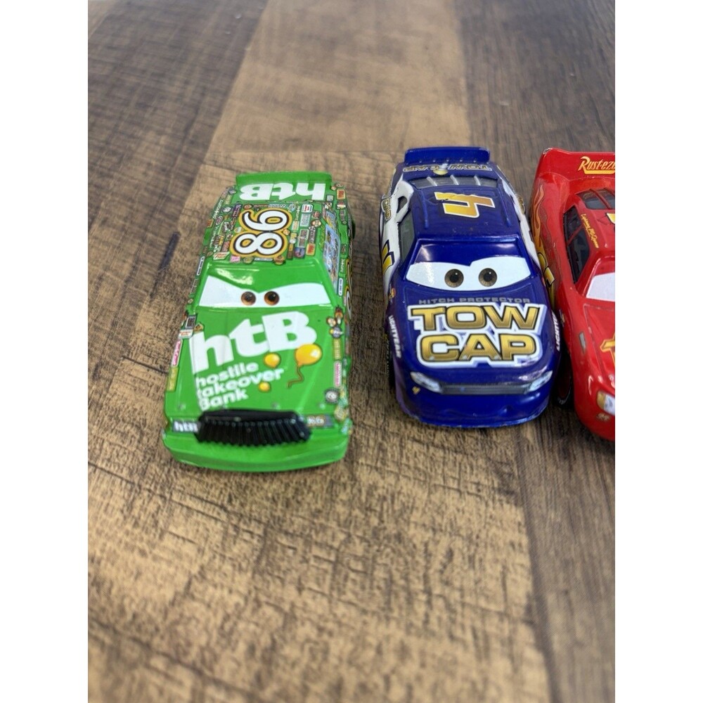 7 Disney Pixar Cars Hicks Depost McQueen N2O Cola Swift Finn Hippie Van 1:55 - Picture 2 of 16